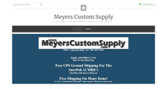 Desktop Screenshot of meyerscustomsupply.com