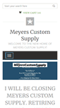 Mobile Screenshot of meyerscustomsupply.com